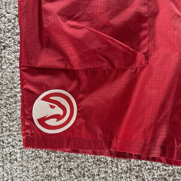 Atlanta Hawks Shorts Mens 2XL XXL Alpha Industries X New Era Rip Stop New Red - Picture 2 of 15